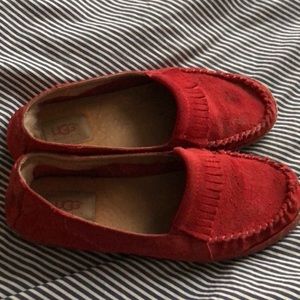 Red Ugg shoes